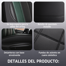 Funda para Asiento de Auto Nuke en Cuero Legítimo Universal +REGALO: Alfombra Completa
