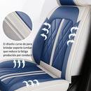 Capa de Auto Universal Iron en Cuero Legítimo con AirBag +REGALOS: Alfombra de Cuero y Funda para Volante