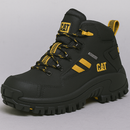 Kit Botina Masculina Bravo em Couro Legítimo e Palmilha Ortopédica + 3 BRINDES: Copo, Cinto e Carteira