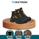 Kit Botina Masculina Bravo em Couro Legítimo e Palmilha Ortopédica + 3 BRINDES: Copo, Cinto e Carteira