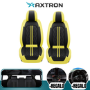 Capa de Auto Universal Iron en Cuero Legítimo con AirBag +REGALOS: Alfombra de Cuero y Funda para Volante