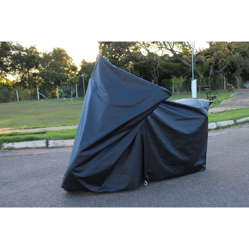 Funda Para Cubrir Moto 100% Cuero Impermeable Forrada – Protección Contra Sol, Lluvia, Granizo y Rayones