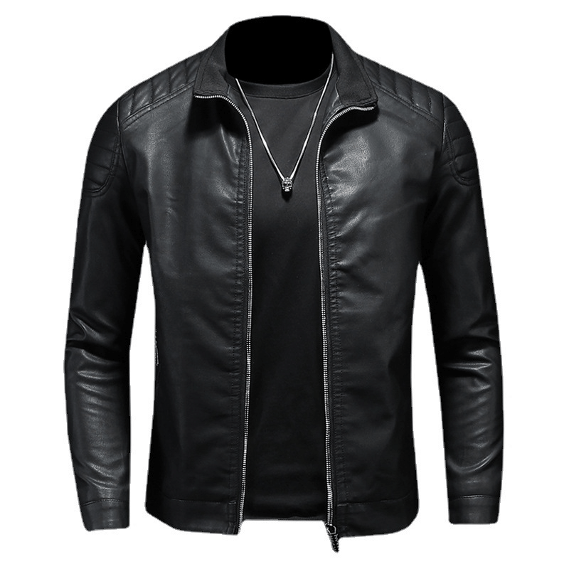 Campera de Cuero Slim para Hombres